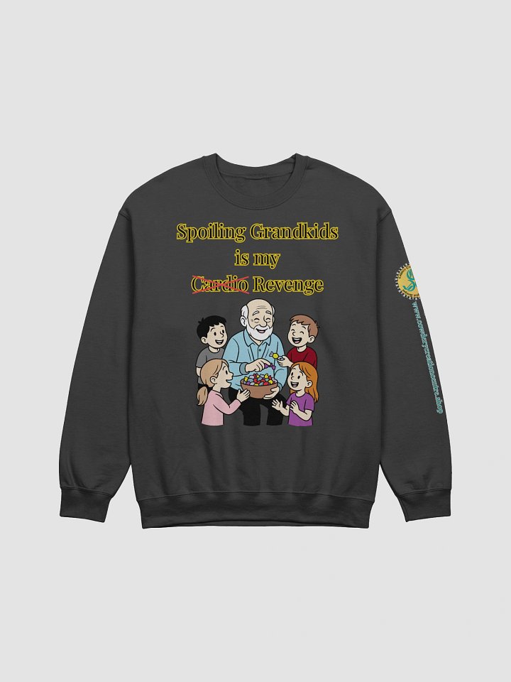 Spoiling Grandkids is my Cardio (Male) Gildan Classic Crewneck Sweatshirt Dark Colors product image (6)