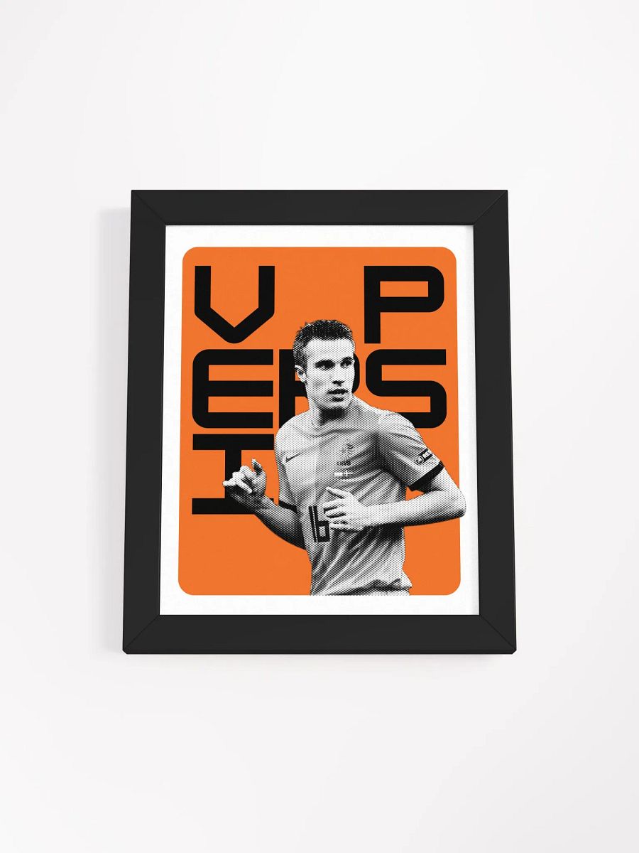 Robin van Persie BW Netherlands Name Art Framed Print product image (4)