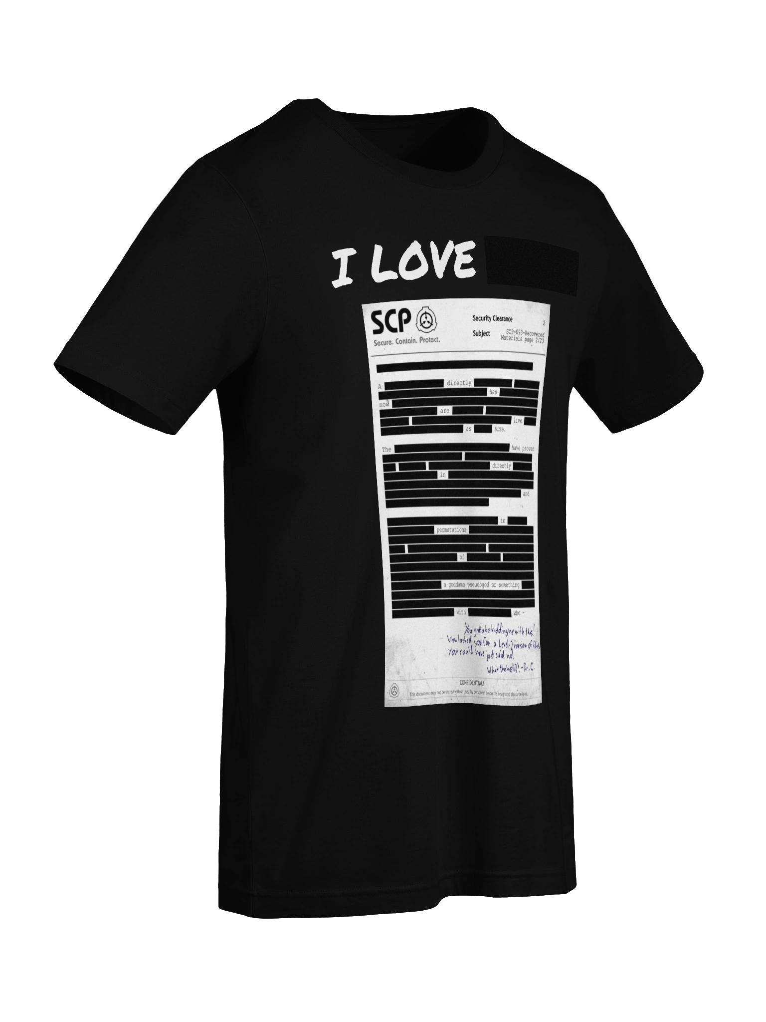 I love REDACTED shirt product image (9)