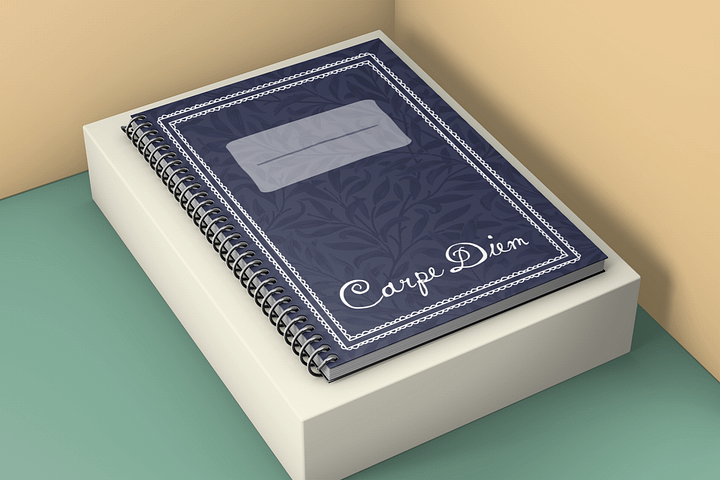 Carpe Diem Notebook Blue product image (2)