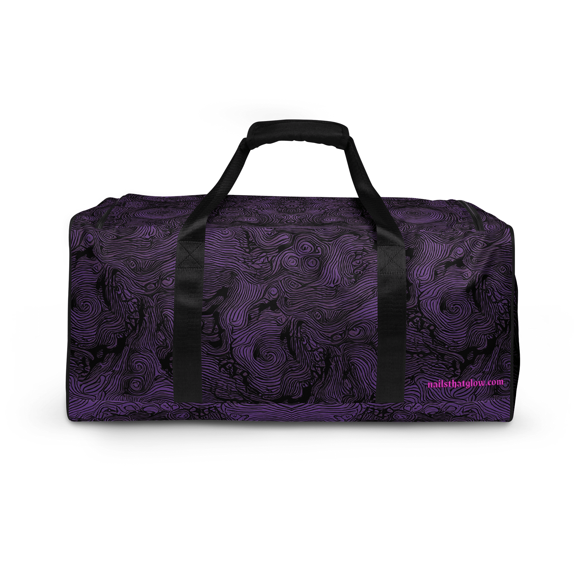 pink lines dark - nailsthatglow large bag product image (4)