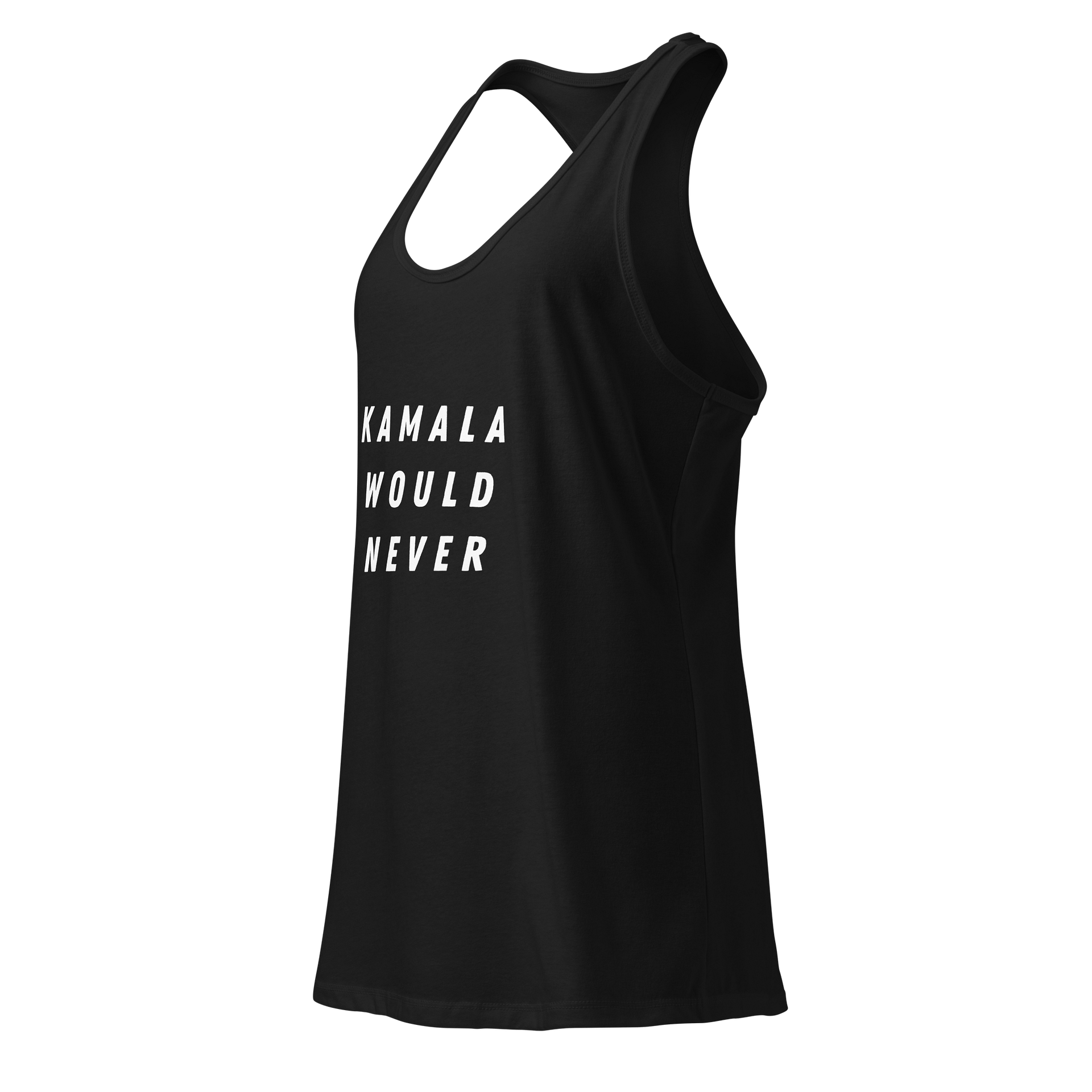 Kamala Would Never Racerback | B L A C K product image (3)