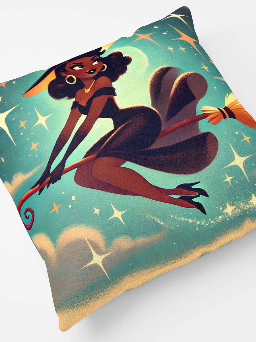 Whimsical Witch in Flight Halloween Pillow product image (5)