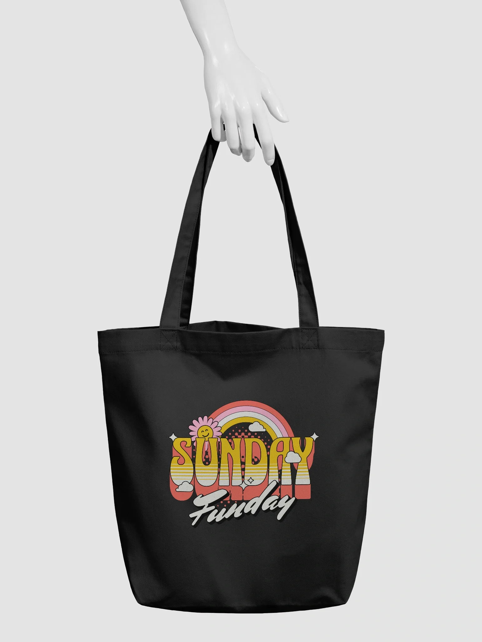 Shop Sunday Funday Typography Tote Bag for Weekend Vibes product image (3)