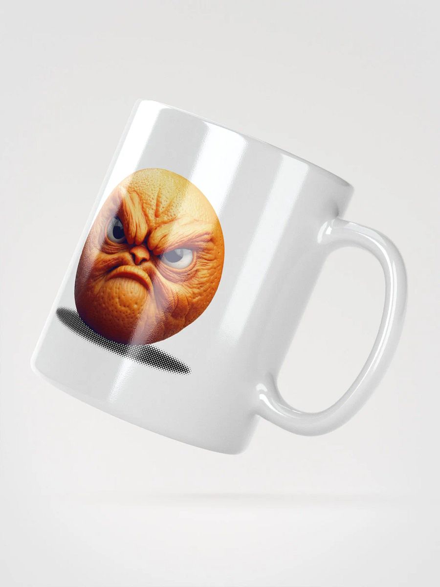 Sour Citrus - the Angry Orange. White Glossy Mug product image (6)