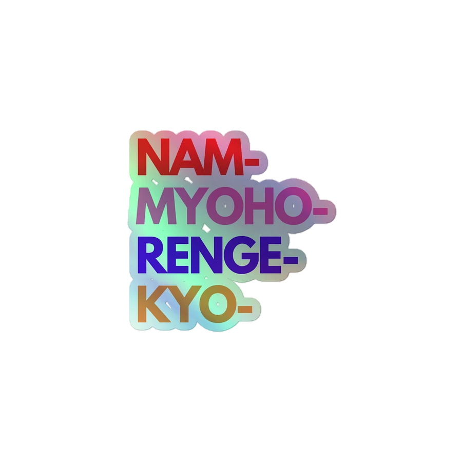 Nam-Myoho-Renge-Kyo Holographic Sticker Sheet product image (1)