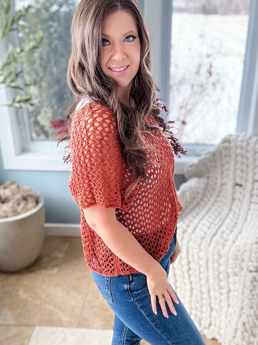Rusty Road Crop Top Crochet Pattern product image (5)