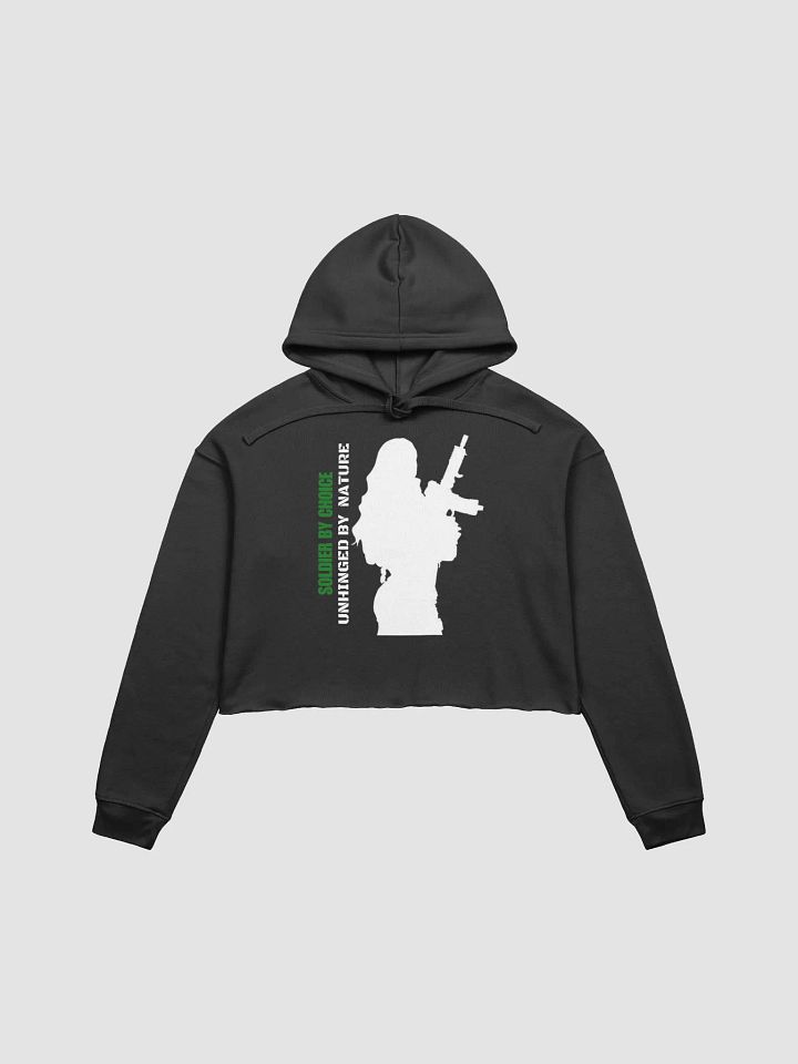 SOLDIER BY CHOICE CROP HOODIE product image (1)