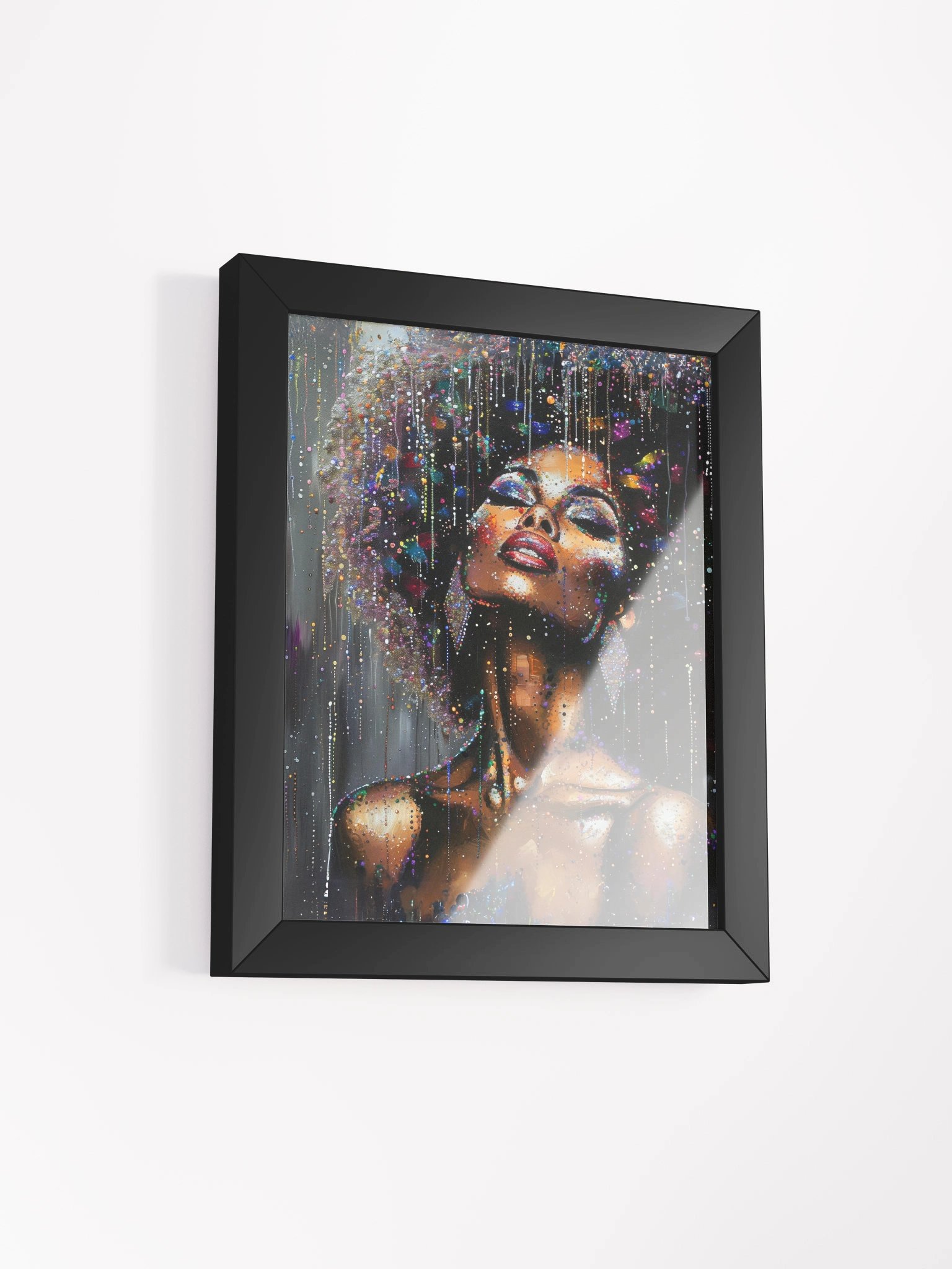 Reigning Wall Art Black Woman Framed High-Quality Matte Poster (in) product image (3)
