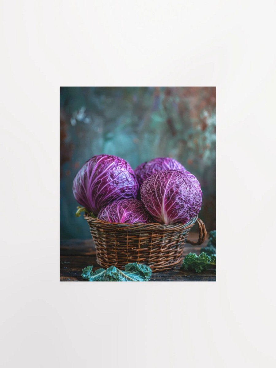 Red Cabbage in a Basket Poster product image (3)