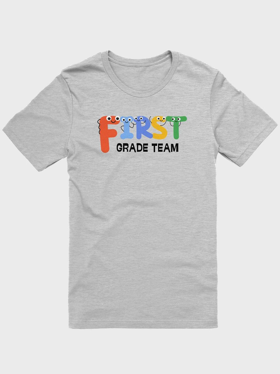 FIRST GRADE TEAM Cute Letter Characters T-Shirt product image (2)