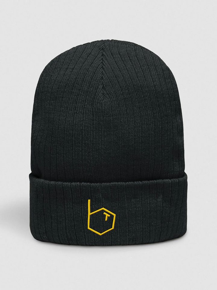 Black 'BT' Logo Beanie Alternate product image (1)