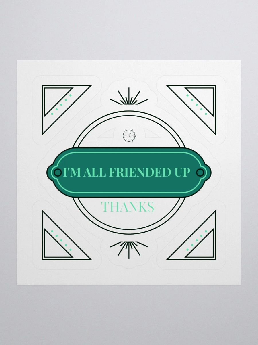 translucent, All Friended Up Kiss Cut Stickers product image (2)