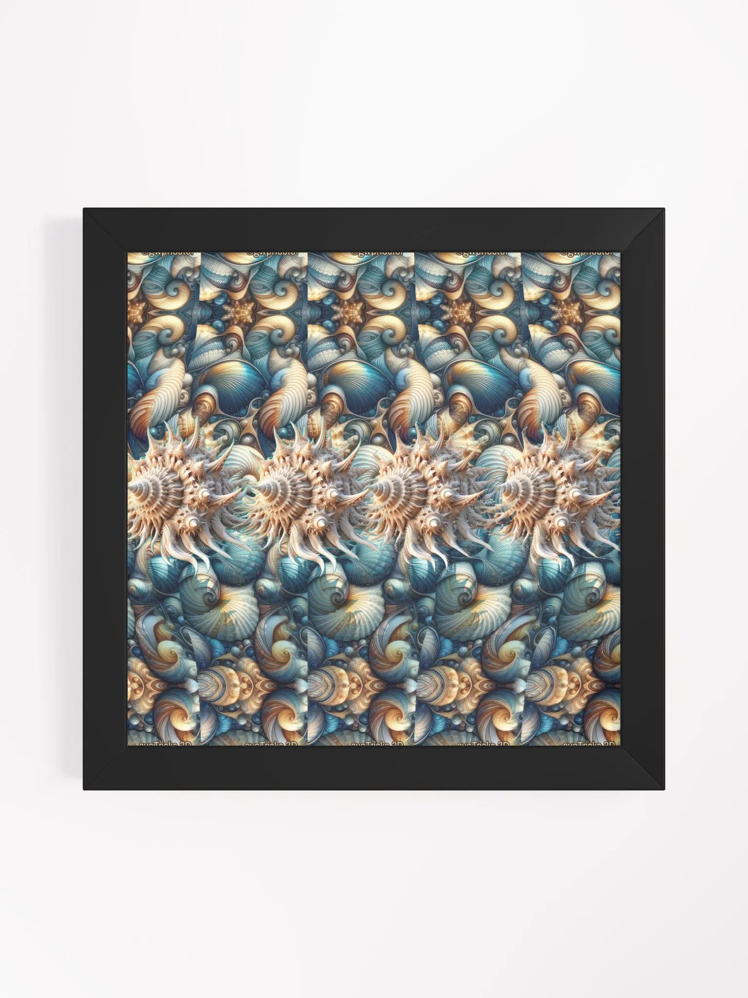 Magical Seashells - Framed 3D Stereogram Poster product image (1)