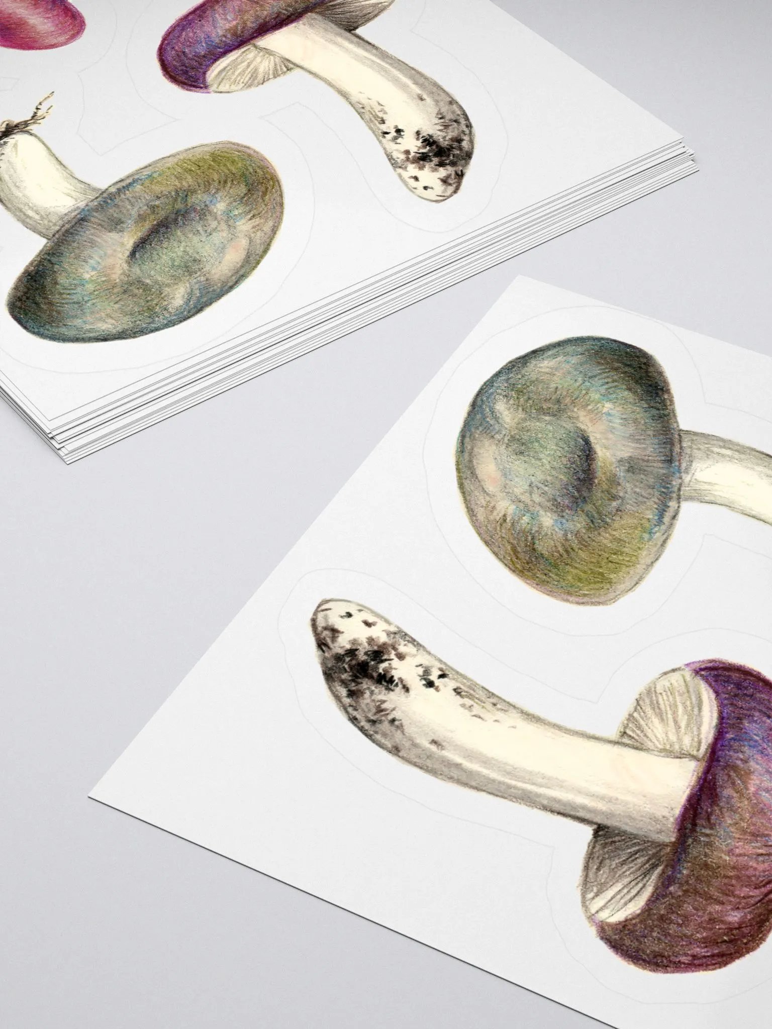 Russula mushrooms stickers product image (4)