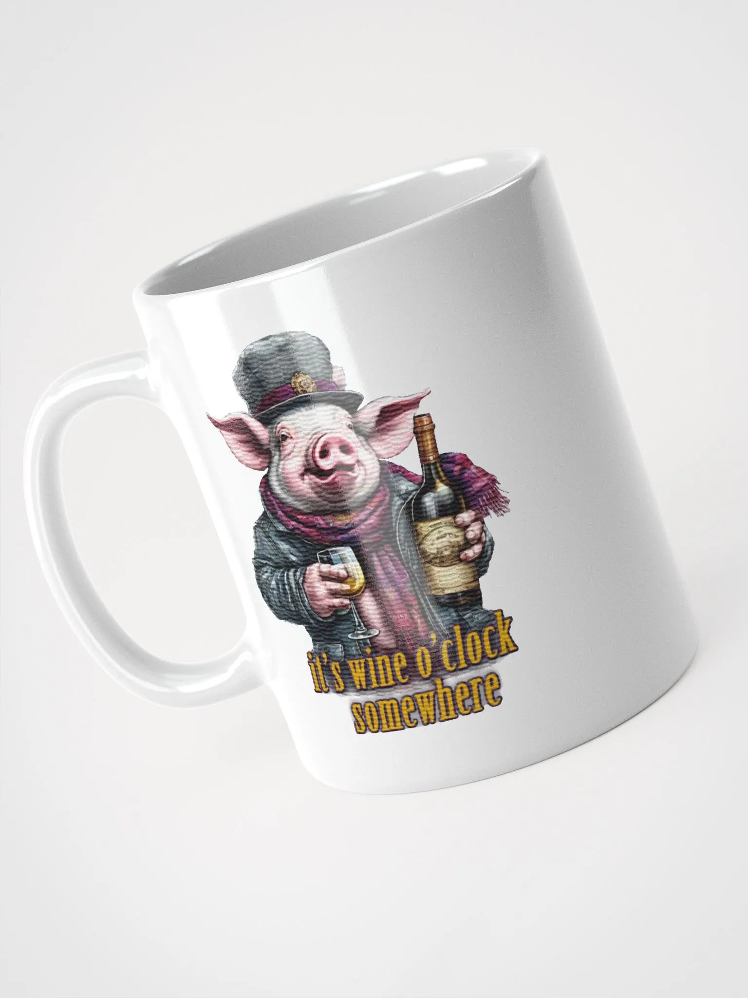 it's wine o'clock somewhere Pig product image (3)