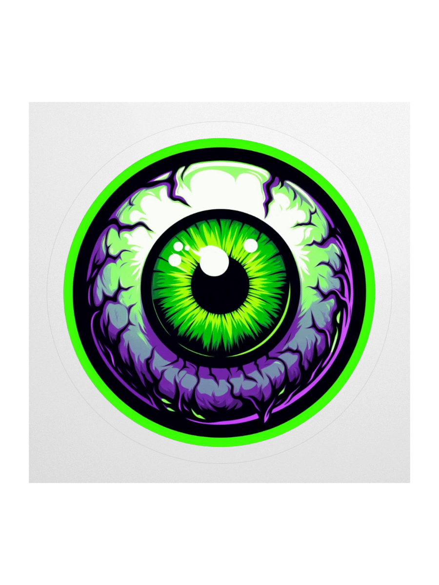 1 YEAR EYEBALL KISS-CUT STICKER product image (2)