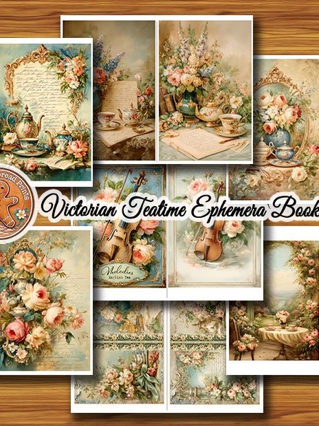 Victorian Teatime Ephemera Booklet Digital Download product image (4)