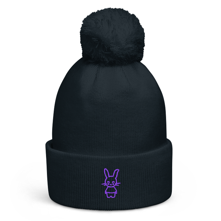 Funny Bunny Man. Face Pom Pom Beanie product image (1)