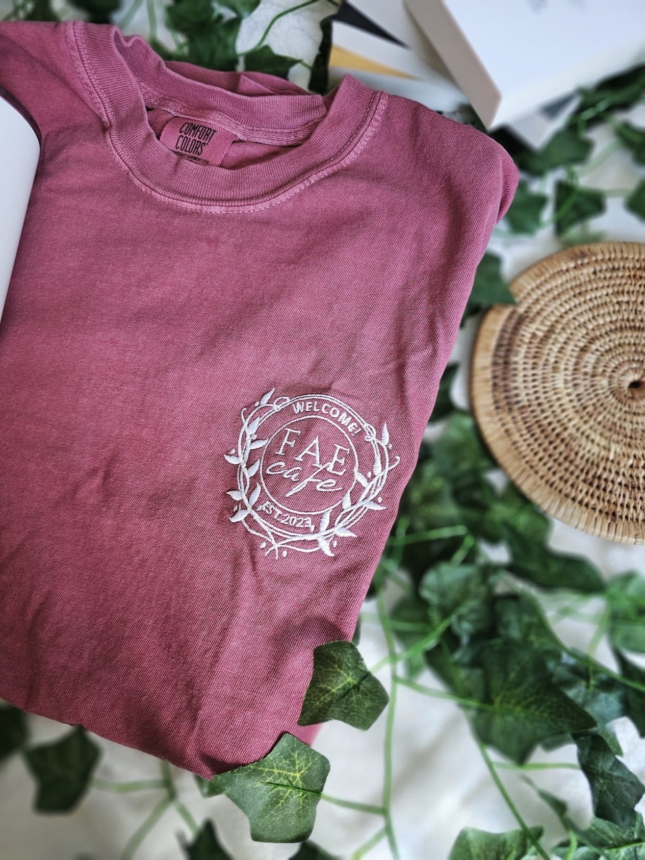 Embroidery Fae Cafe T-shirt product image (1)