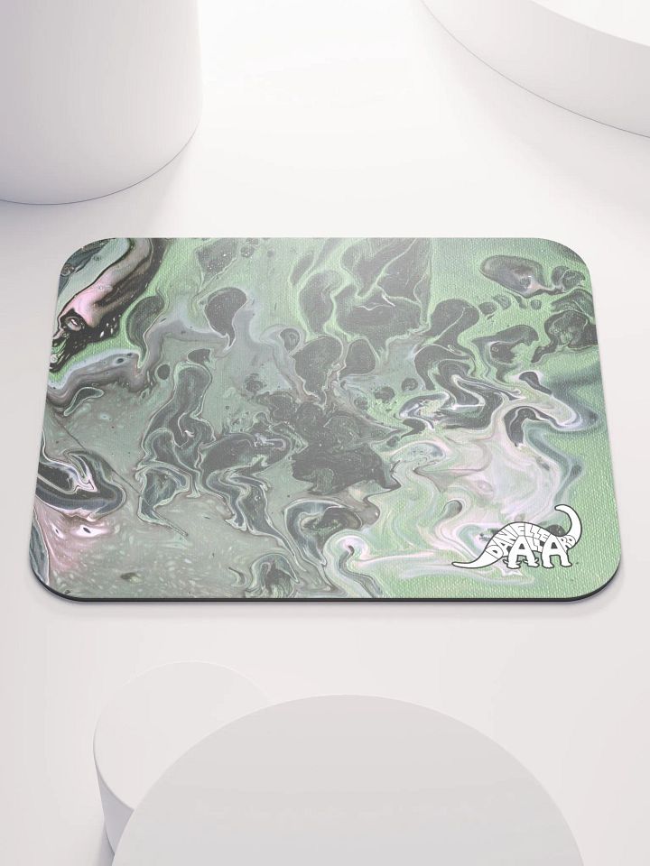 Metallic Green Fluid Acrylic Mouse Pad product image (2)