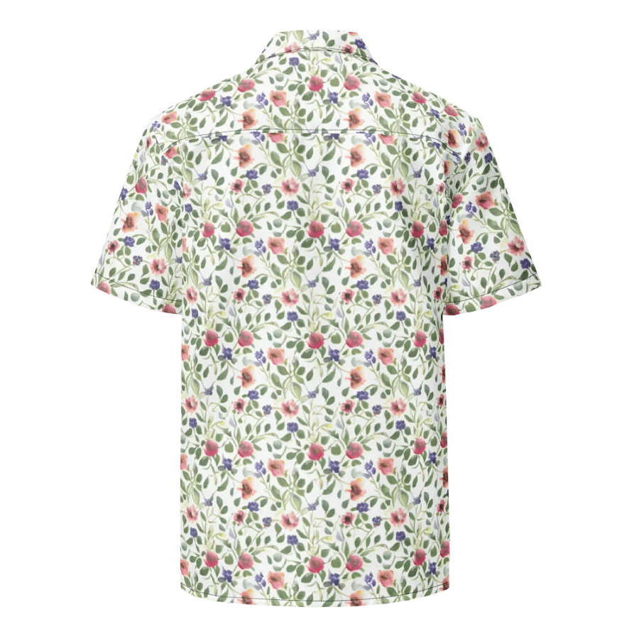 Floral Pattern Heliotrope Flowers Hawaiian Shirt product image (2)