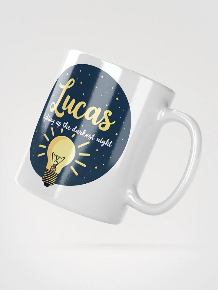 Lucas Mug: 'Lighting Up the Darkest Night' – A Personalized Gift of Inspiration product image (2)