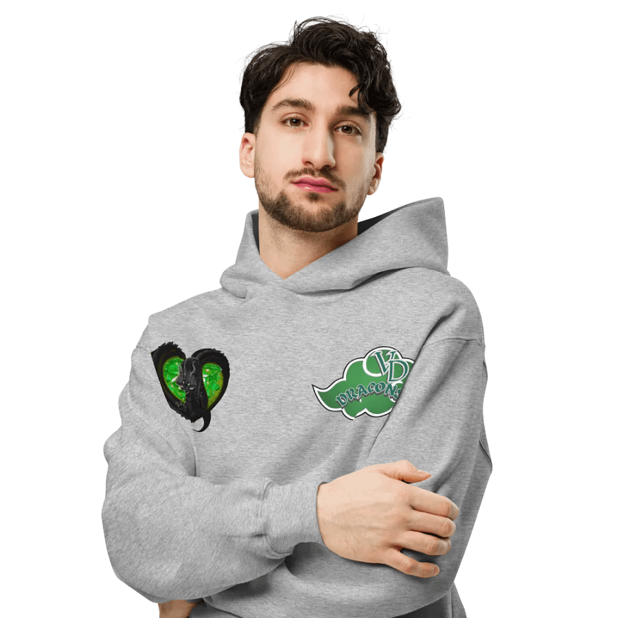 THE GREEN RAIN CLOUD HEARTED OVERSIZED hoodie product image (24)