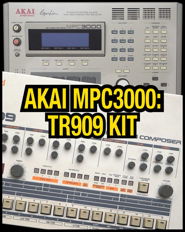 Akai MPC3000 TR909 Kit product image (1)