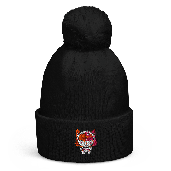 Liivya Maid Chibi Art Beanie with PomPom product image (1)
