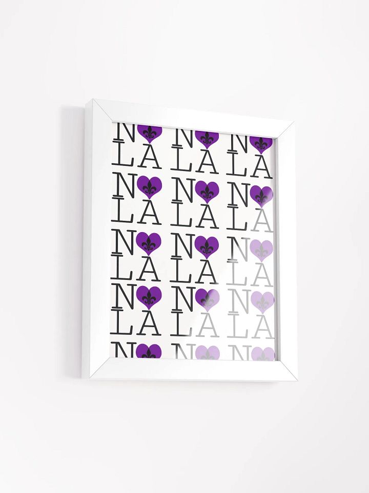 I LOVE NOLA **LEGACY POSTER** (PURPLE HEART INFINITY WALL) product image (2)