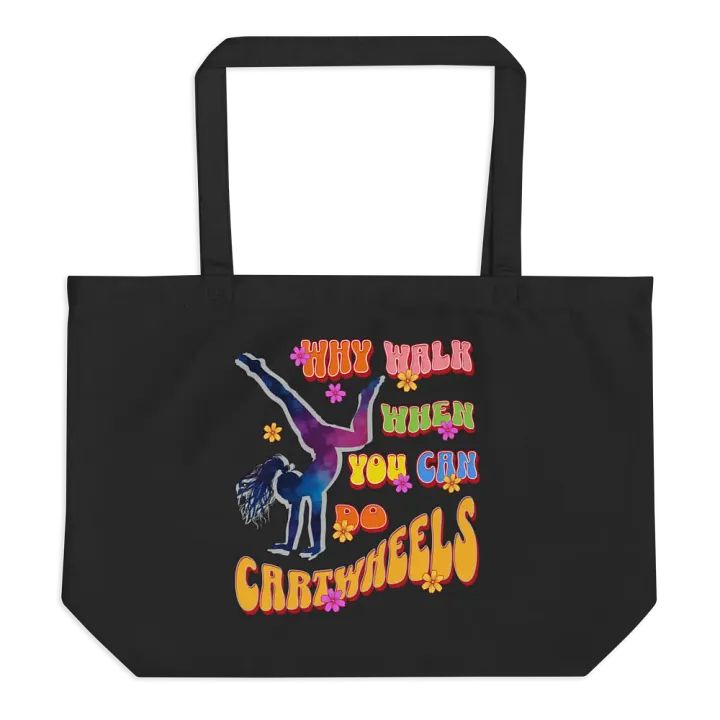 Why Walk When You Can Do Cartwheels Whimsical Eco Tote product image (1)
