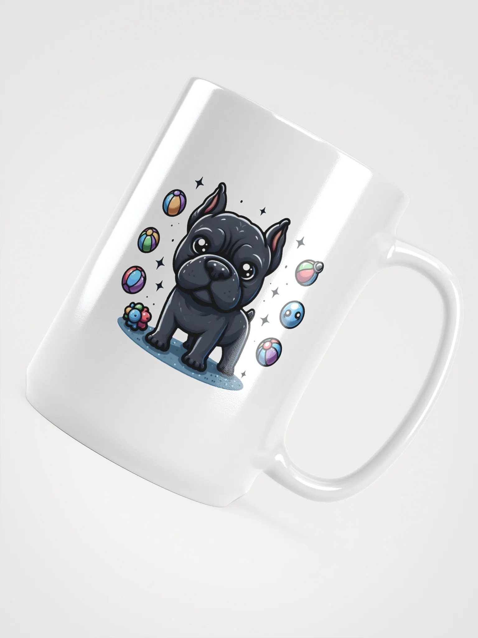 Black Cane Corso with Balls Mug – Fun and Playful Dog Lover Gift product image (4)