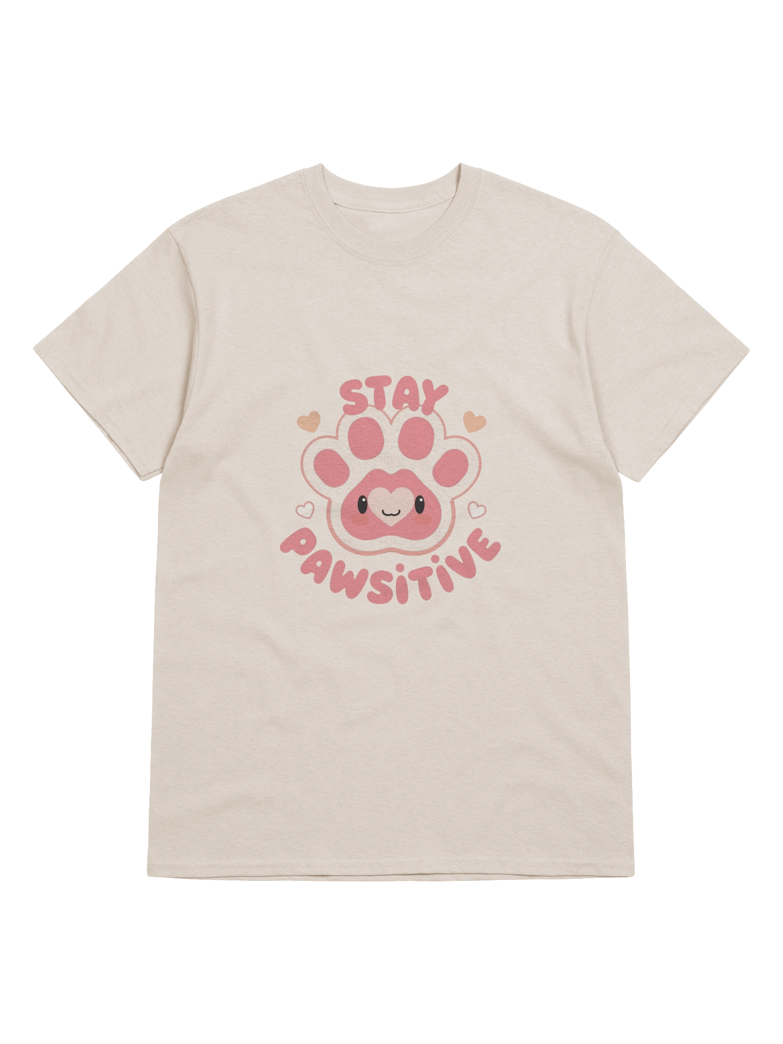 🩷Stay Pawsitive – Cute Kawaii Paw T-Shirt product image (89)