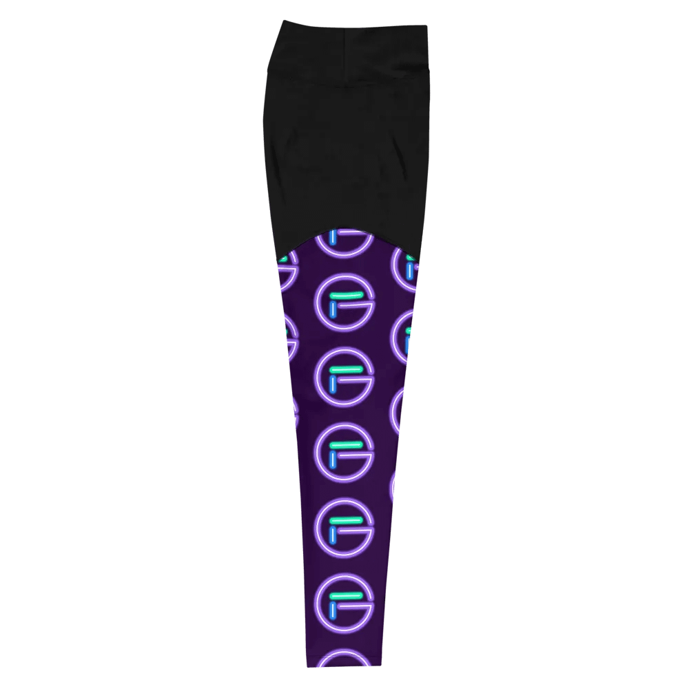 GloweFlye Purple Circle Logo Leggings product image (11)