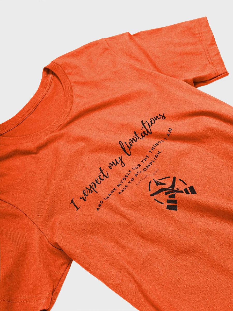 I respect my limitations Dark Unisex Super soft T-Shirt product image (13)