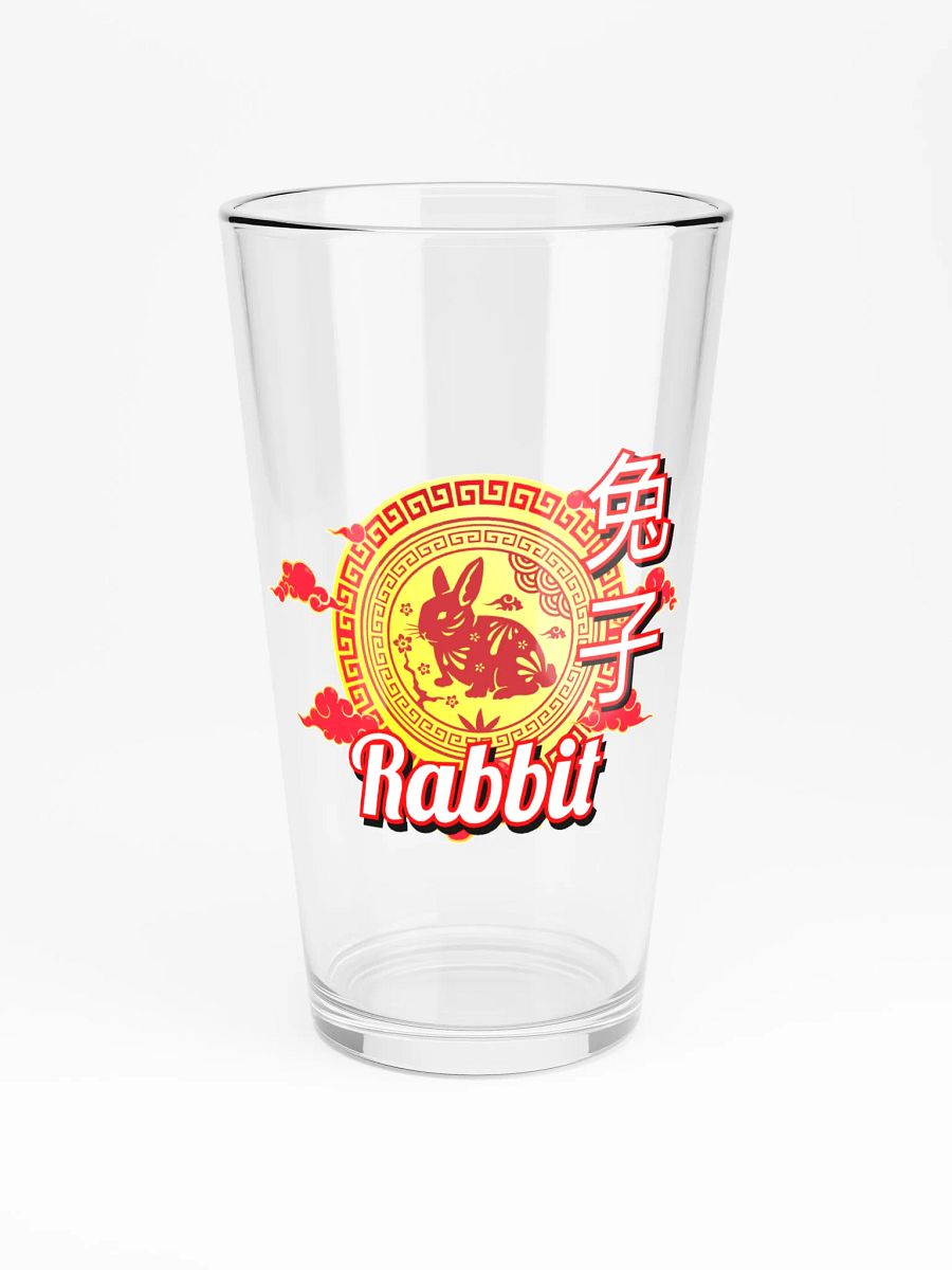 Rabbit - Chinese Zodiac Pint Shaker Glass product image (3)
