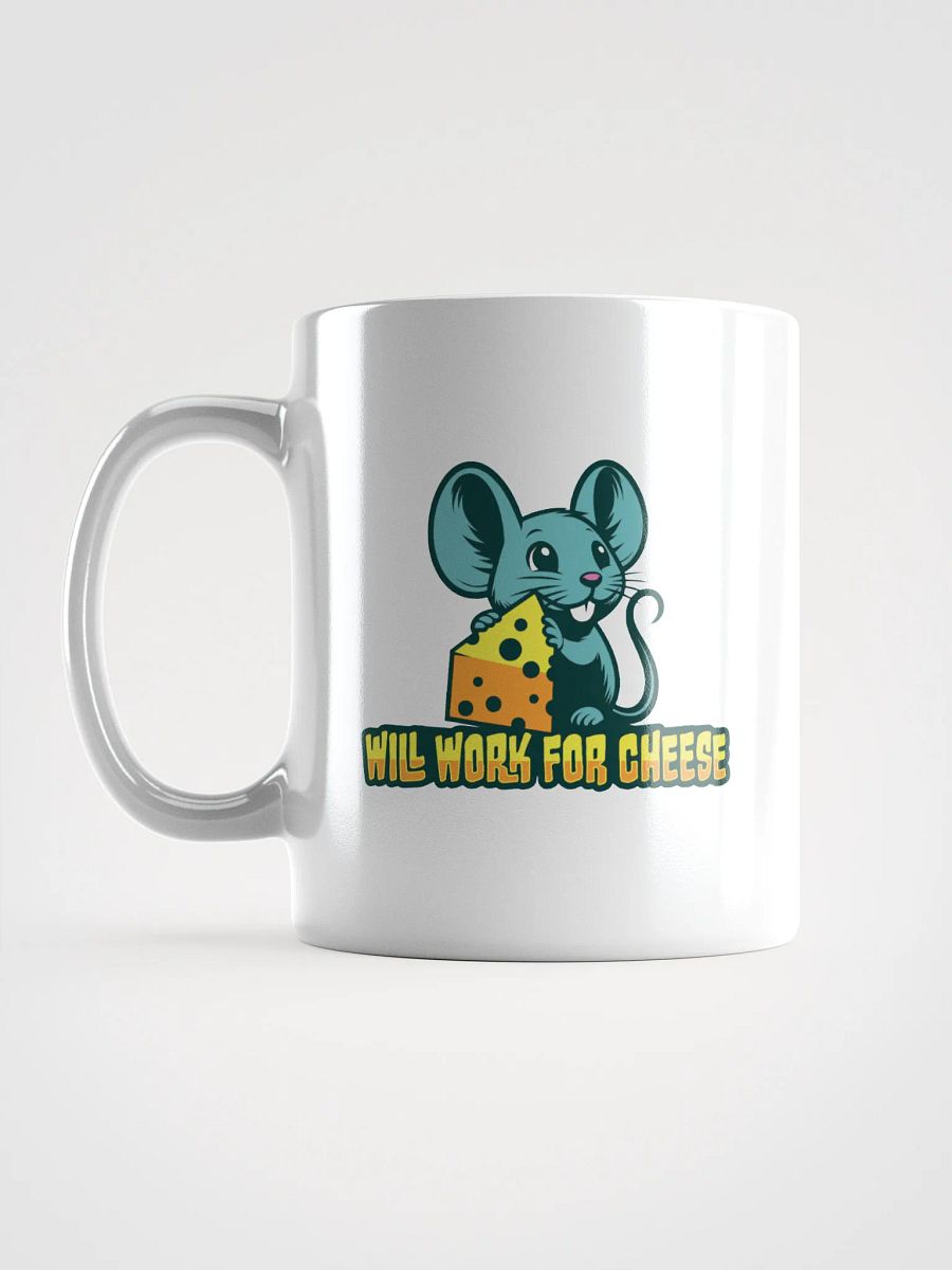 Will Work for Cheese – Funny Mouse Coffee Mug product image (5)