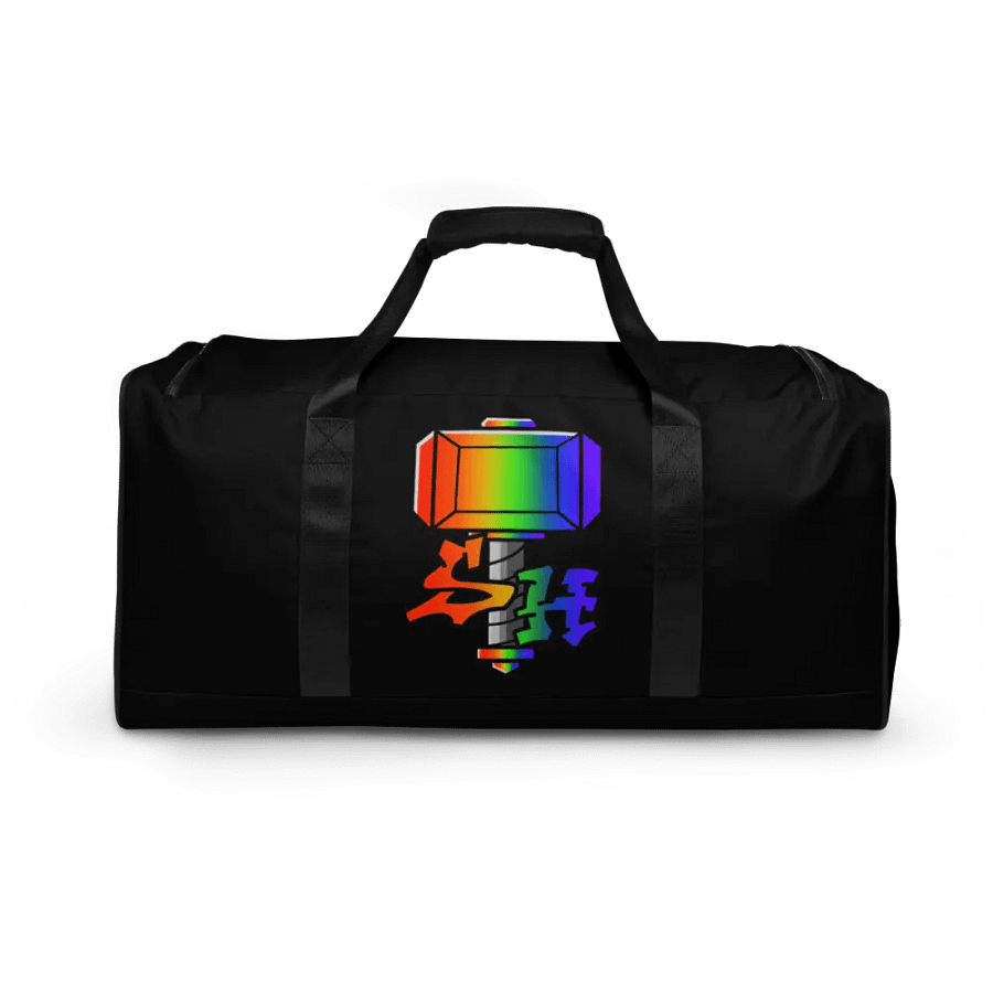Vibrant Fragmented Rainbow Duffle Bag product image (12)