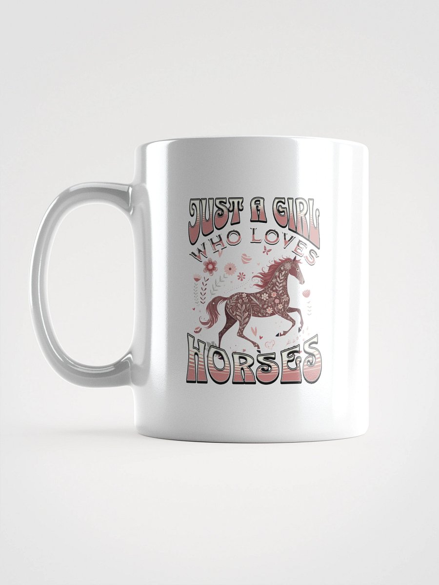 Just A Girl Who Loves Horses Floral Mug product image (11)