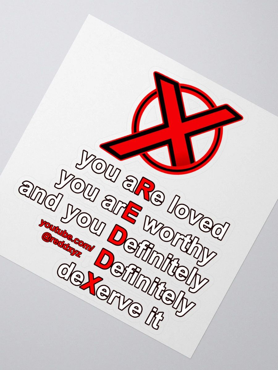 ReddX Affirmation Kiss Cut Stickers product image (4)