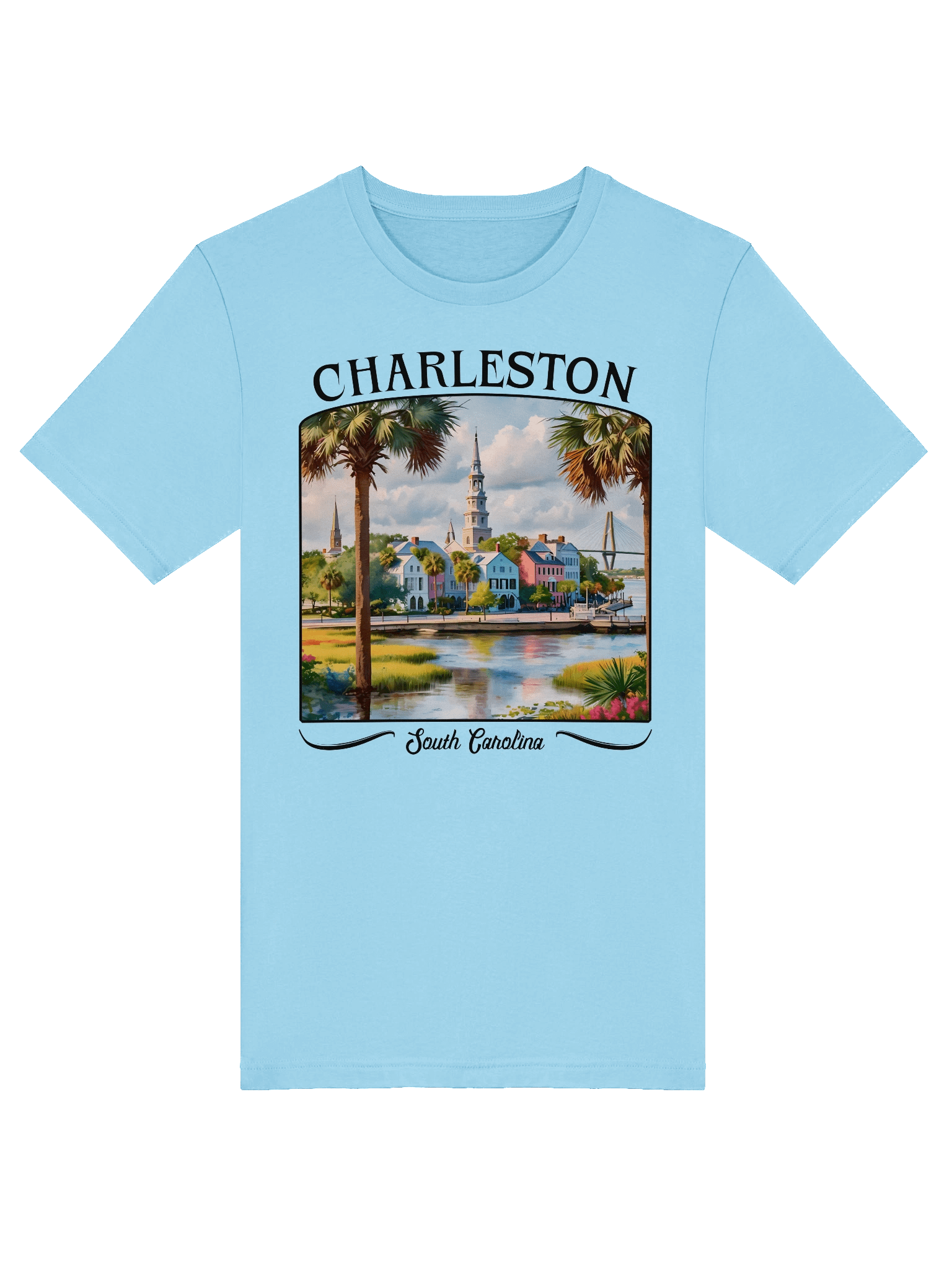 Charleston, South Carolina Watercolor Tee product image (5)