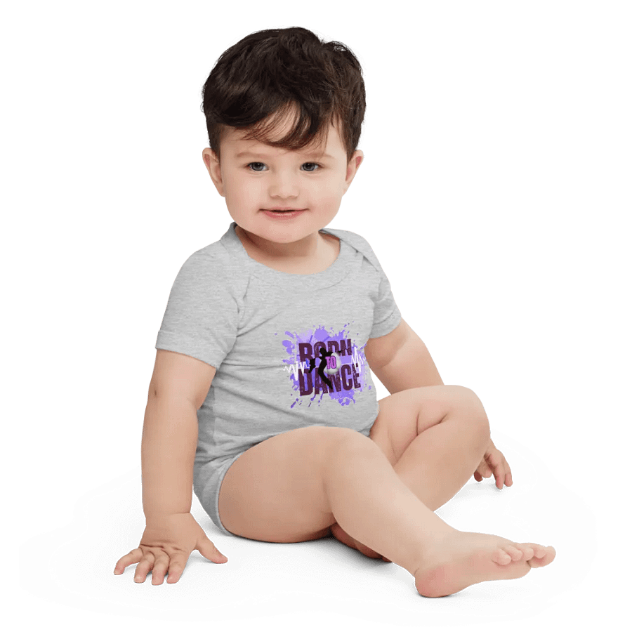 Born to Dance His Silhouette Baby Onesie product image (3)