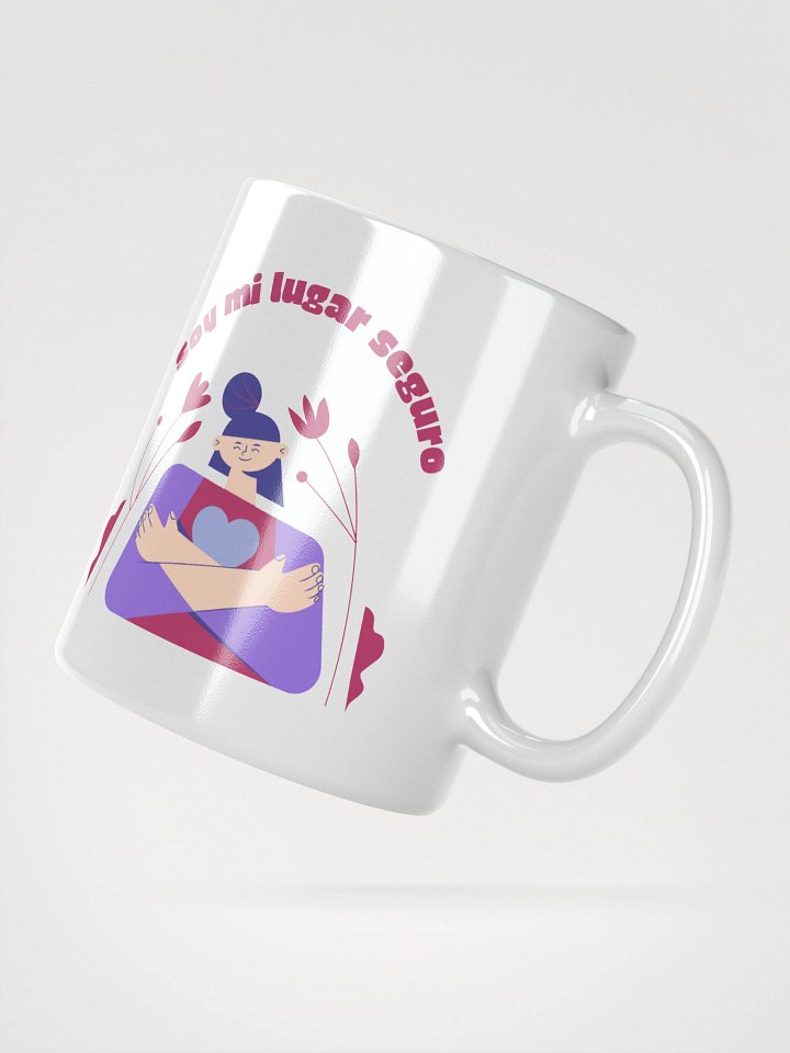 SOY MI LUGAR SEGURO White Glossy Mug product image (4)