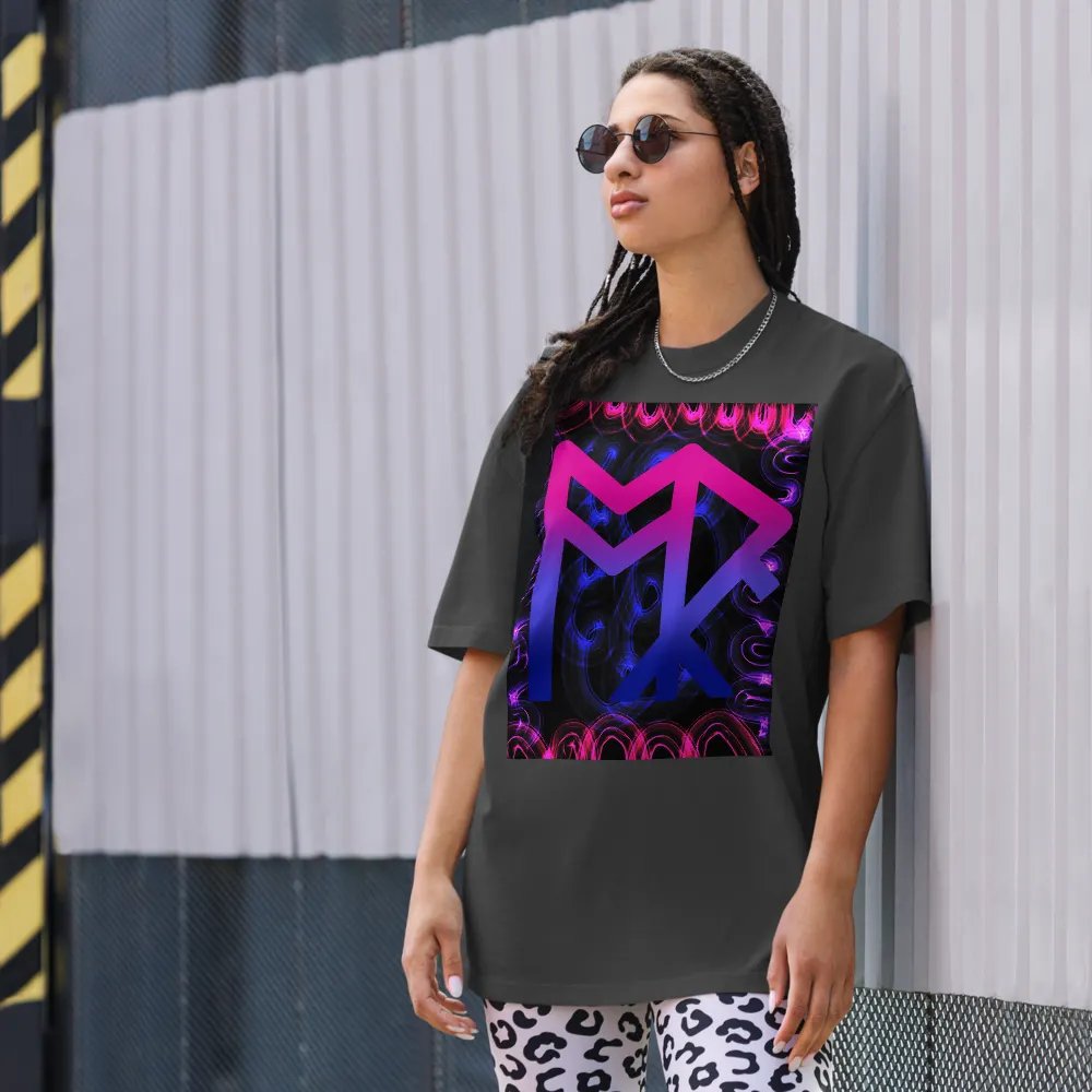 ToRk Rune Oversized Faded T-Shirt (Bisexual Tones) product image (8)