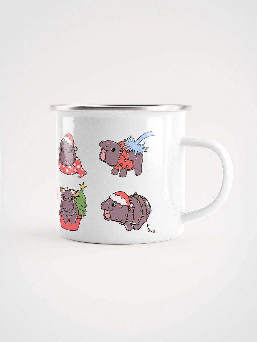 MOODENG'S CHRISTMAS 2 ENAMEL MUG product image (1)
