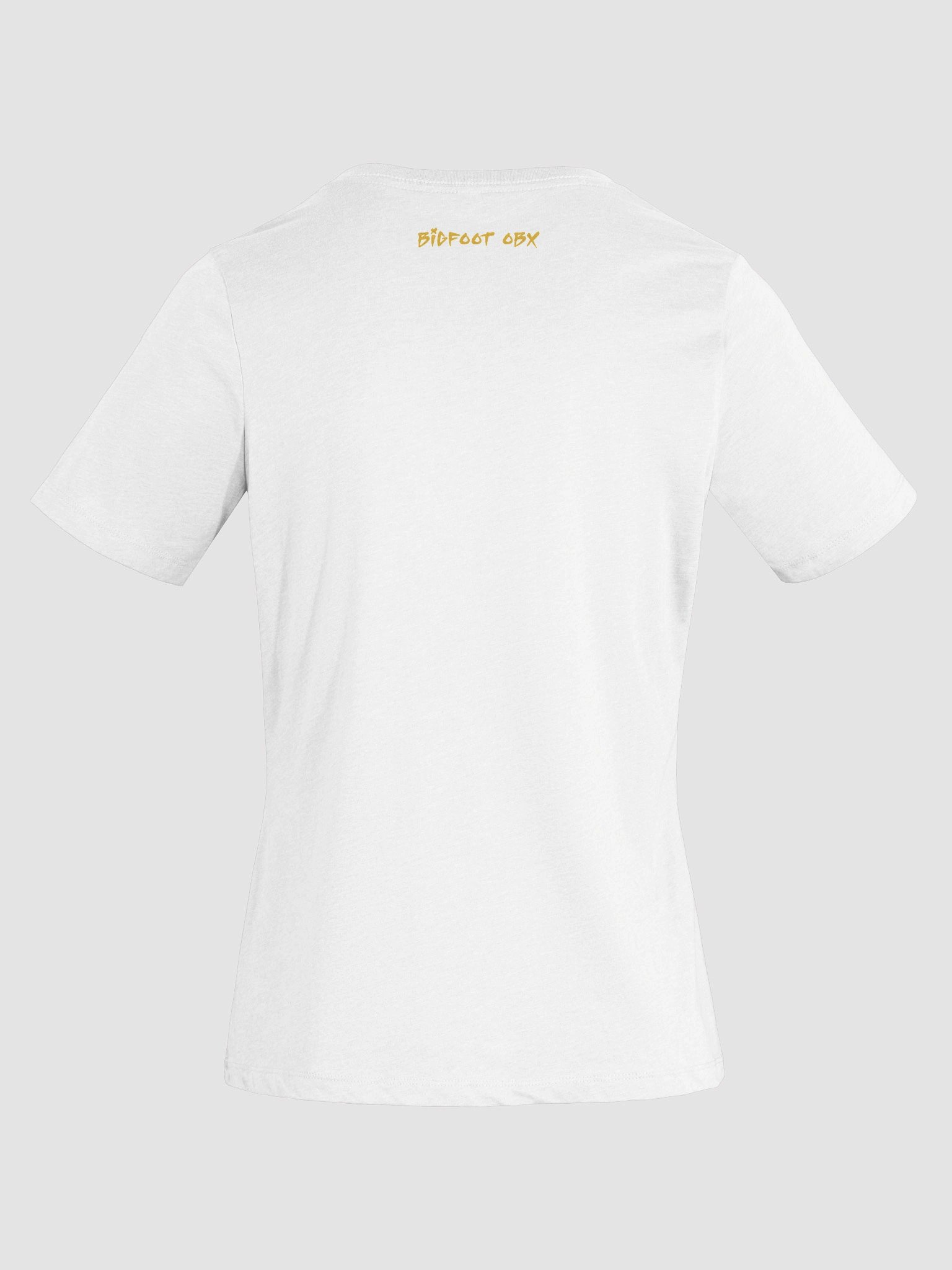 Destination Bigfoot Bronco Bigfoot Logo Bella+Canvas Women's Relaxed V-Neck T-Shirt (White) product image (8)