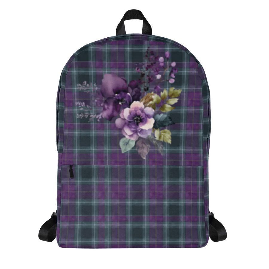 Purple/Green Plaid Backup with Floral Design product image (8)