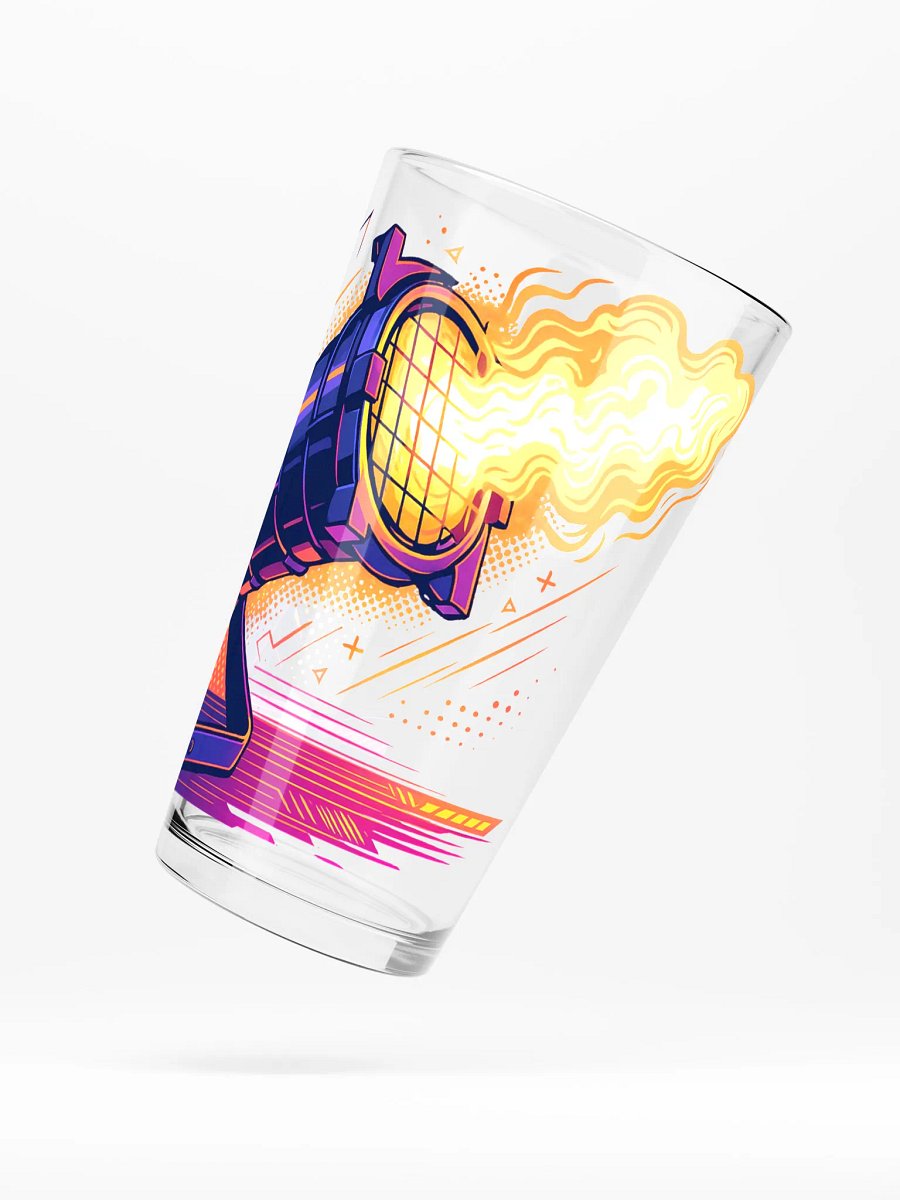 Theatrically Jerry: "Stylized Ellipsodial Profile" Light Pint Glass product image (5)