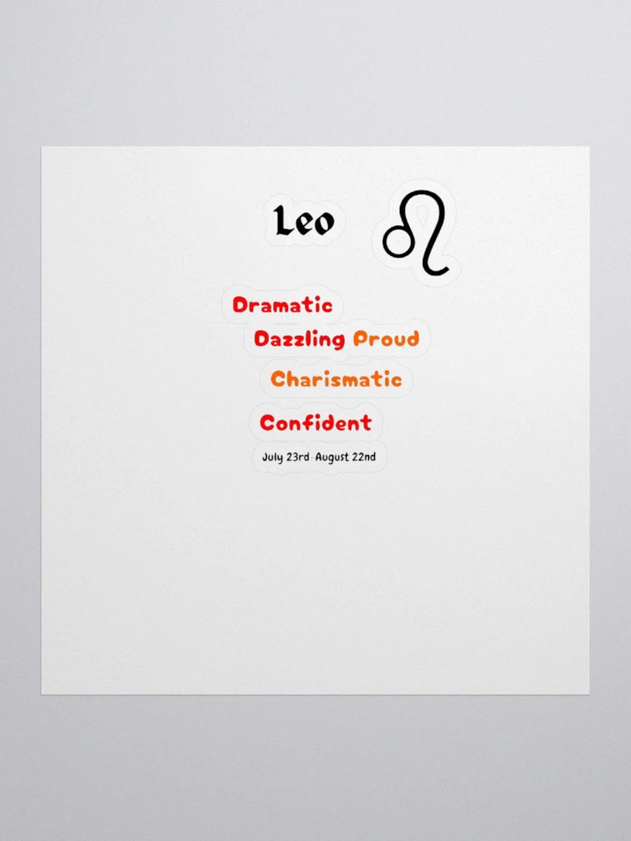 Leo Stickers product image (3)